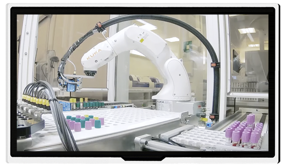 KUKA robots sort 3,000 blood samples a day 