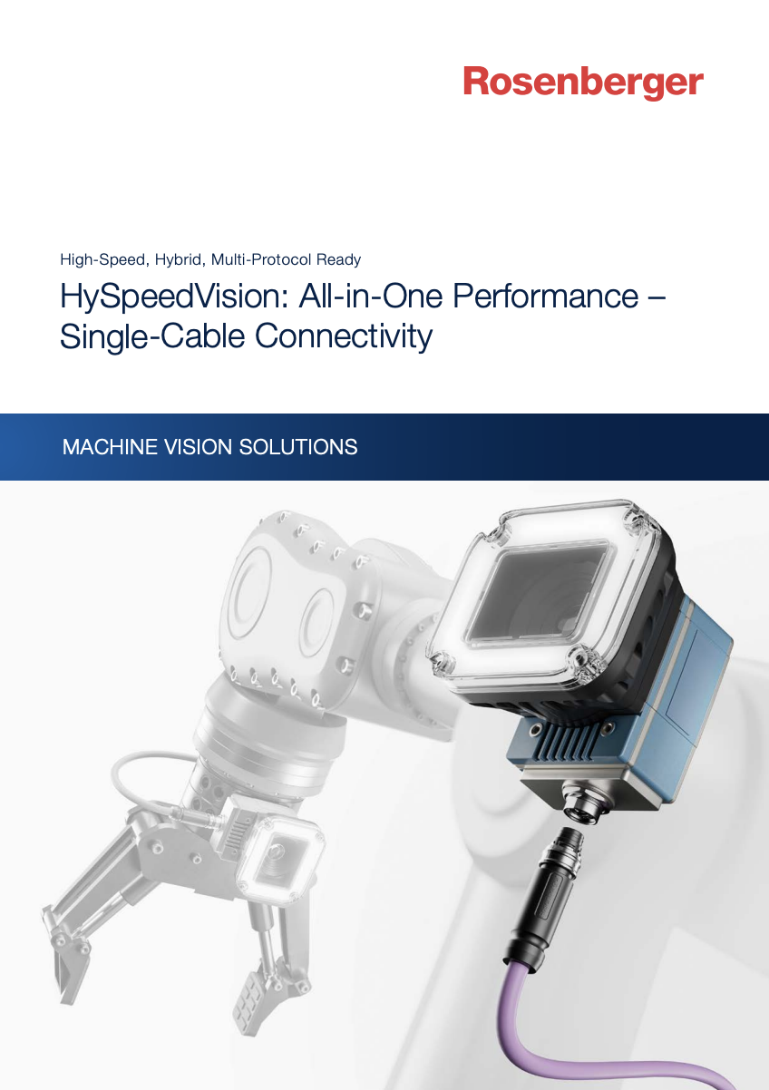 Rosenberger HySpeedVision: All-in-One Performance – Single-Cable Connectivity