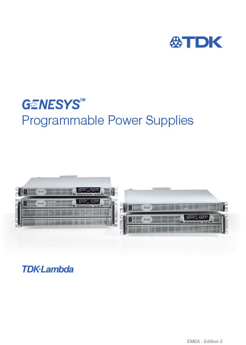 TDK-Lambda: Katalog GENESYS+™ Serie 