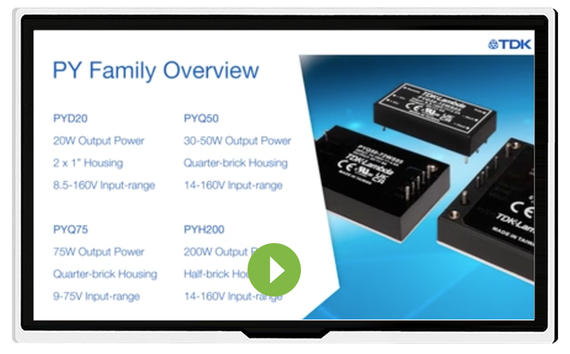 TDK-Lambda: PY Isolated PCB mount DC-DC converters 