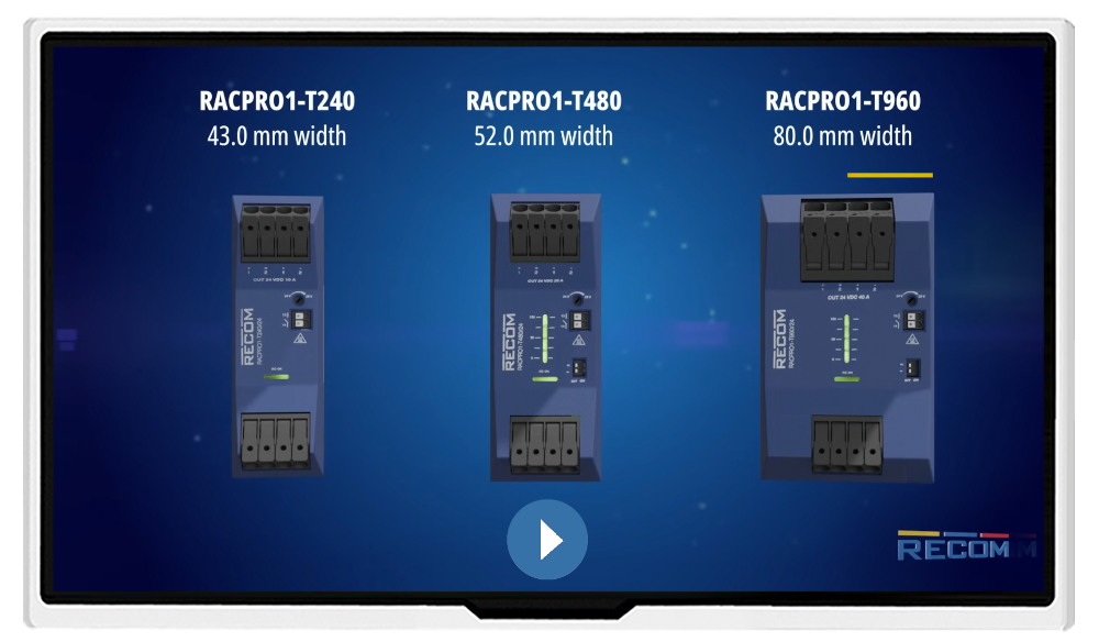 RECOM RACPRO1 T240, T480, T960