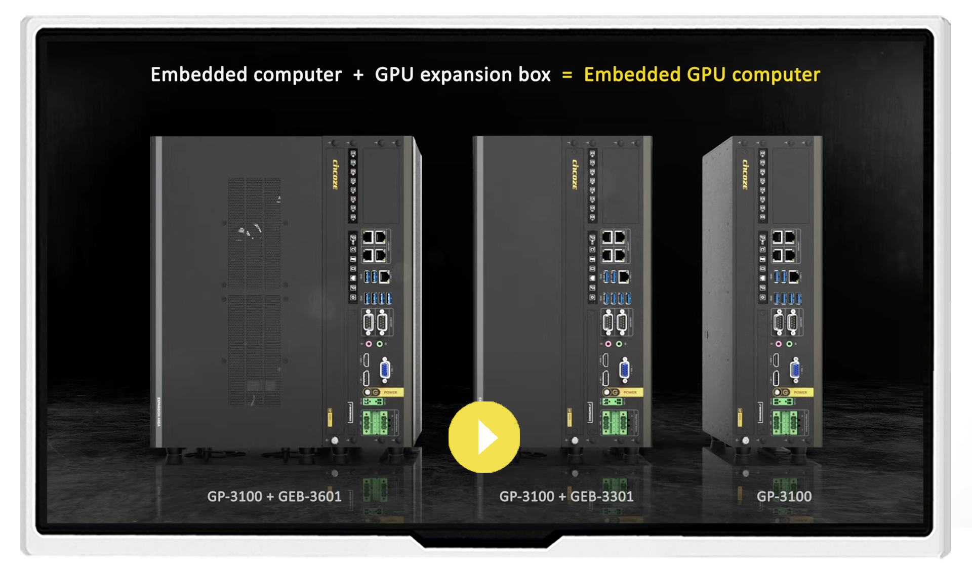 CINCOZE | GP-3100 | The Industrial GPUComputer