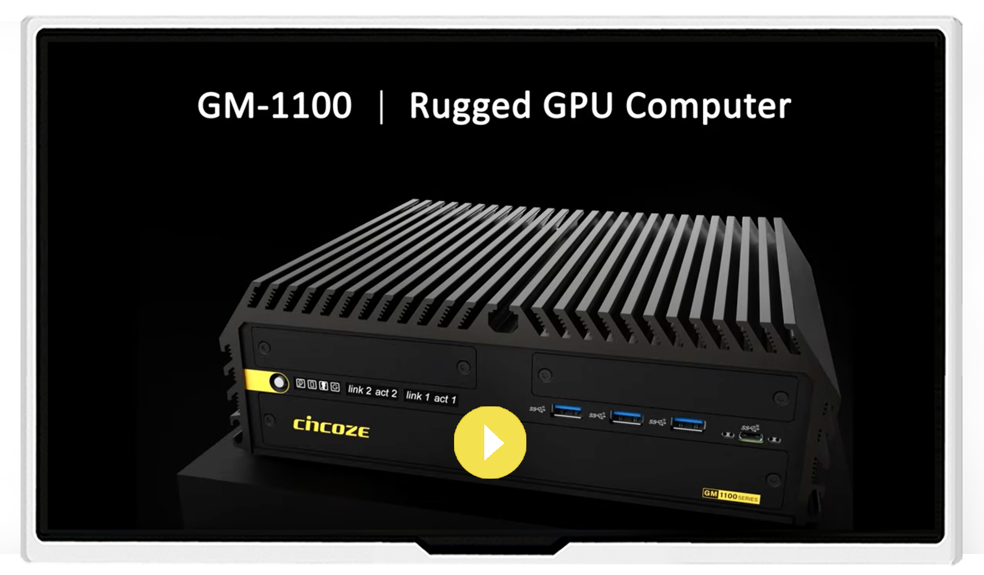 CINCOZE | GM-1100 | The Rugged, Compact GPU Computer