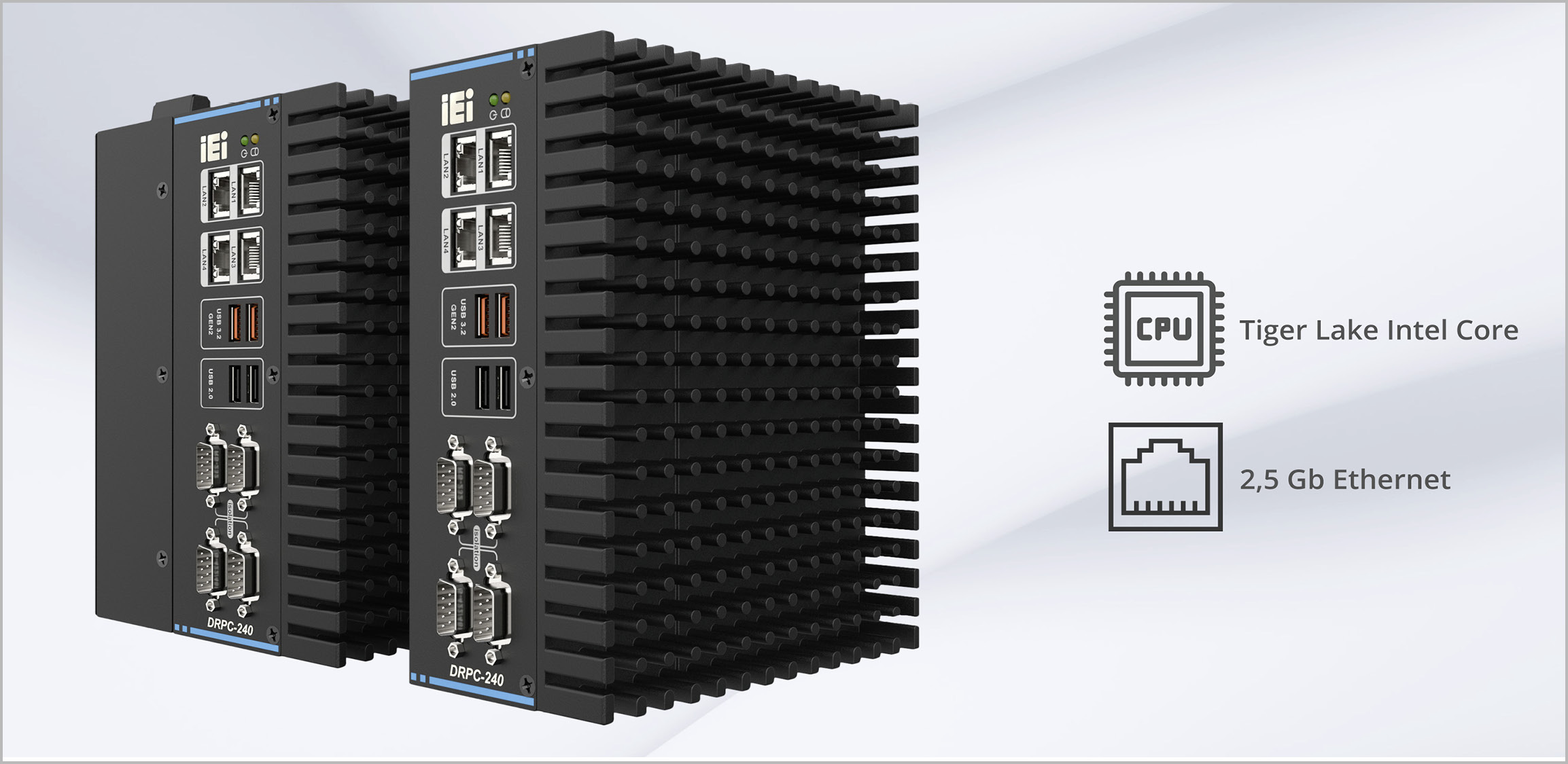 DIN-Rail-PC im Pin-Fin-Design