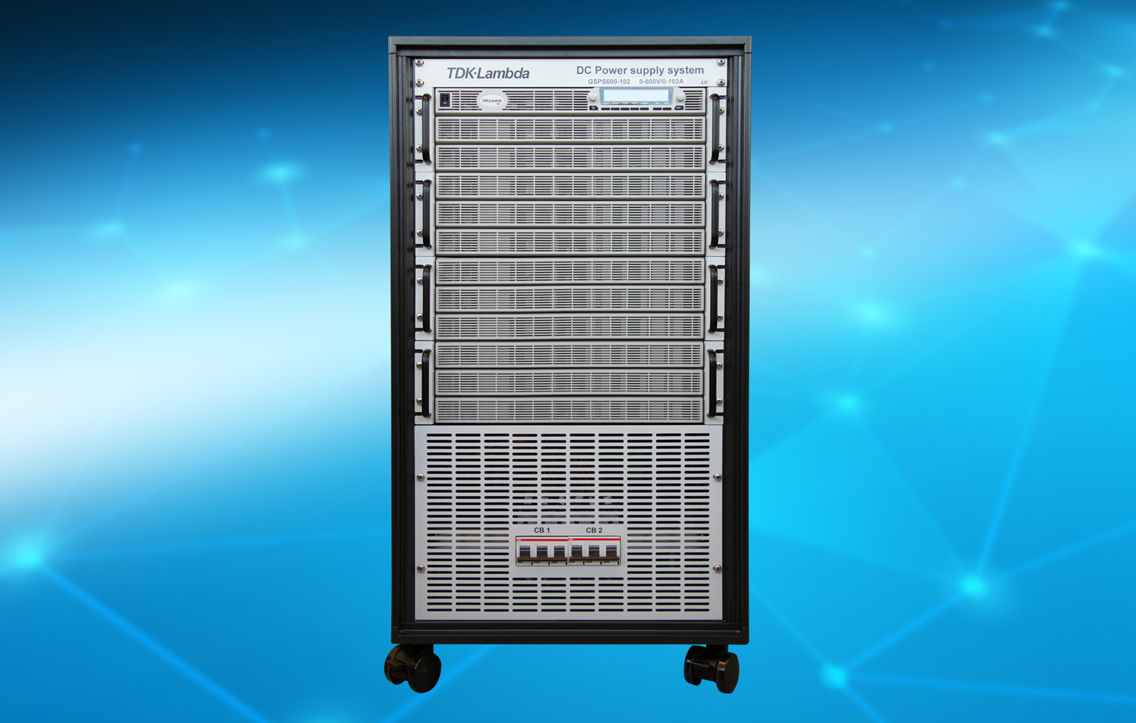 Configurable programmable power supply systems deliver 30 kW, 45 kW or 60 kW in a portable 20 U high 19-inch
        rack cabinet
    