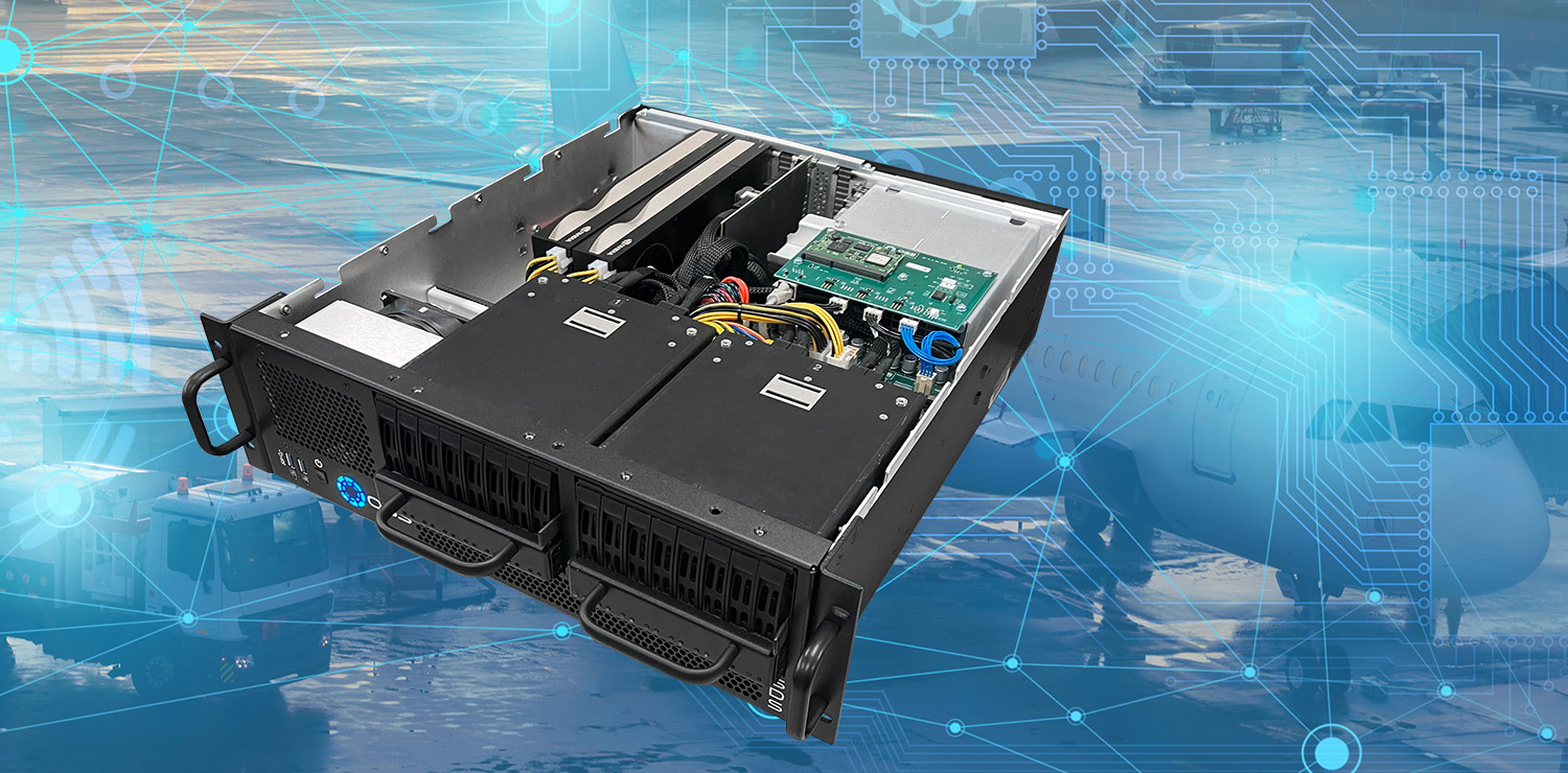 Short-depth rugged PCIe 4.0 rugged server for Edge AI