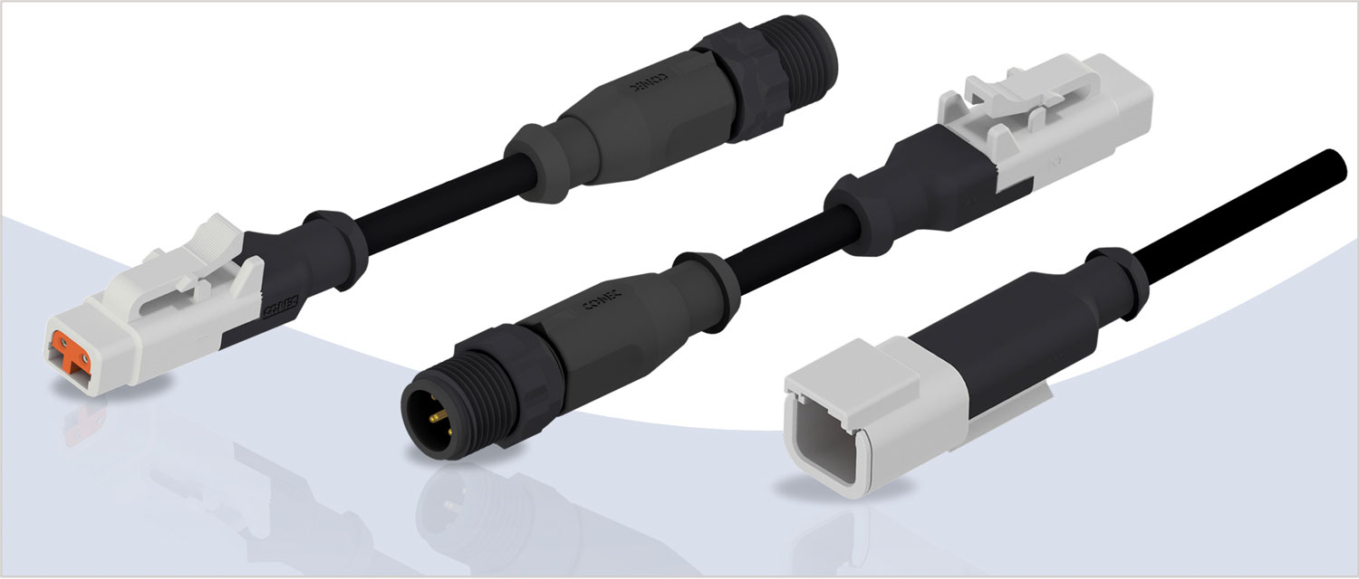 ATM connectors overmoulded for harsh environments