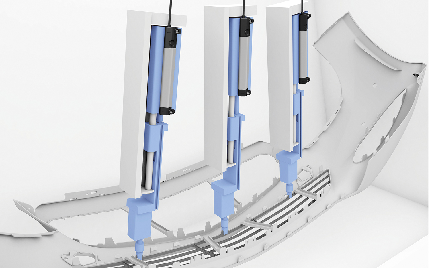 Intelligent position measuring system for absolute linear feedback