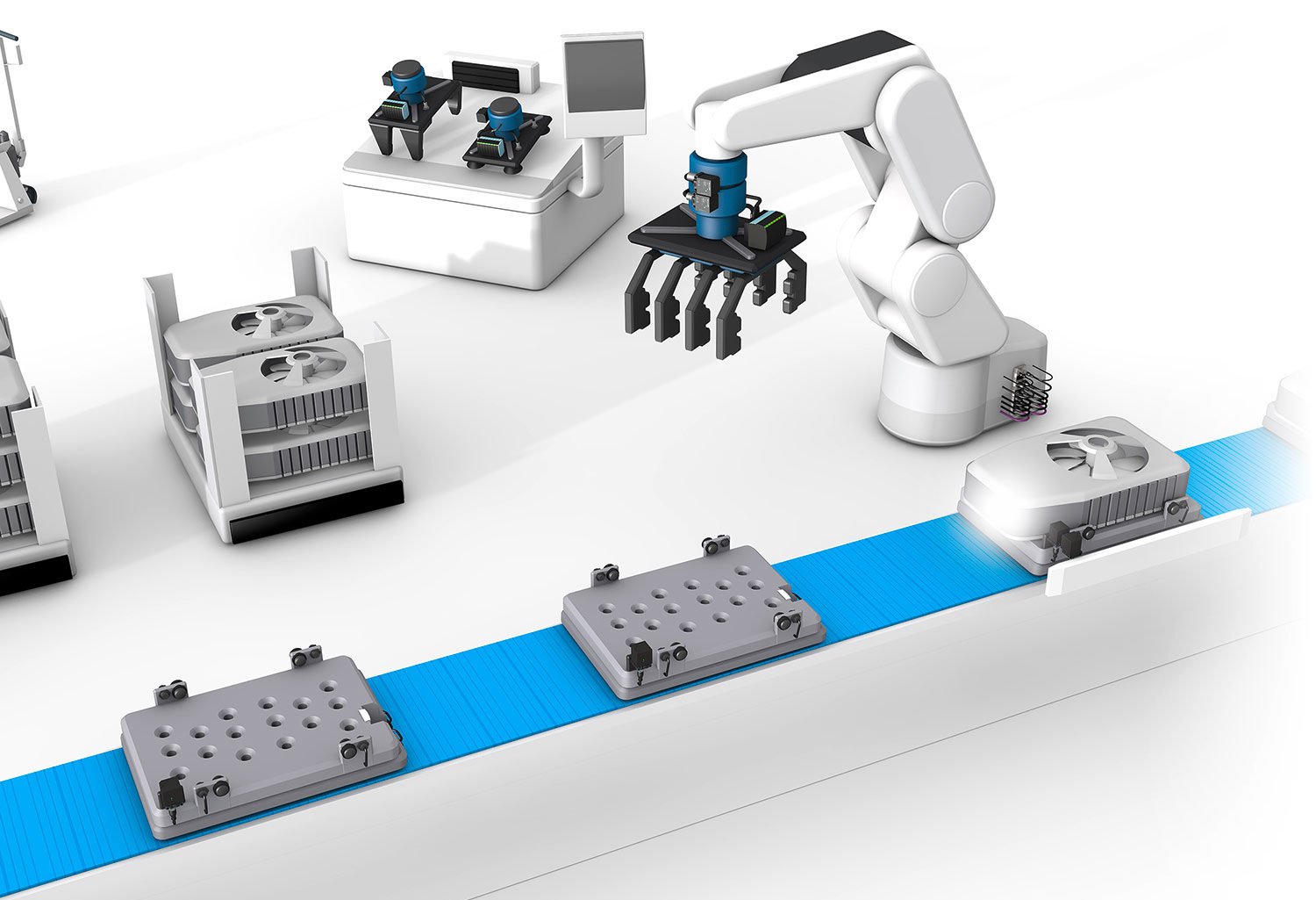 Contactless transmission of data and energy with inductive couplers