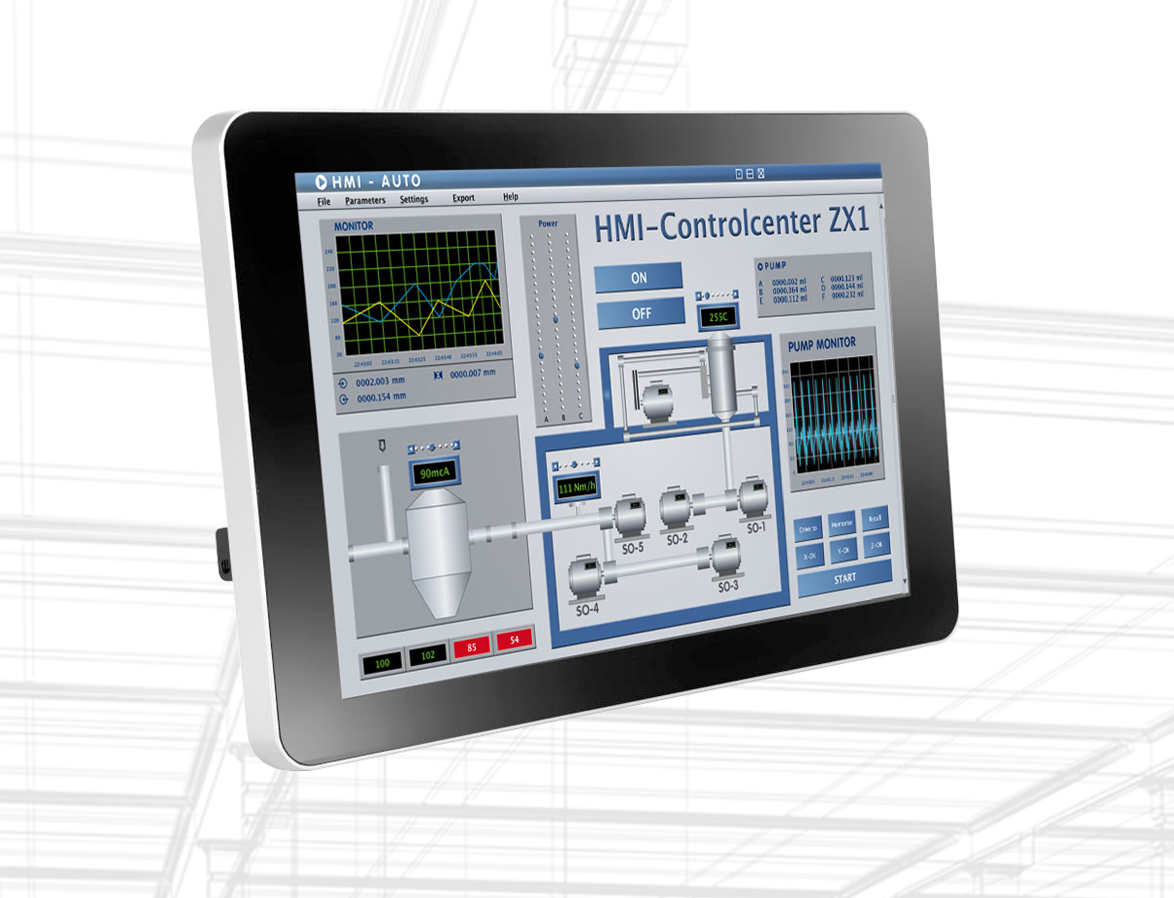 10-Zoll-Panel-PC unterstützt Betrieb via Power over Ethernet