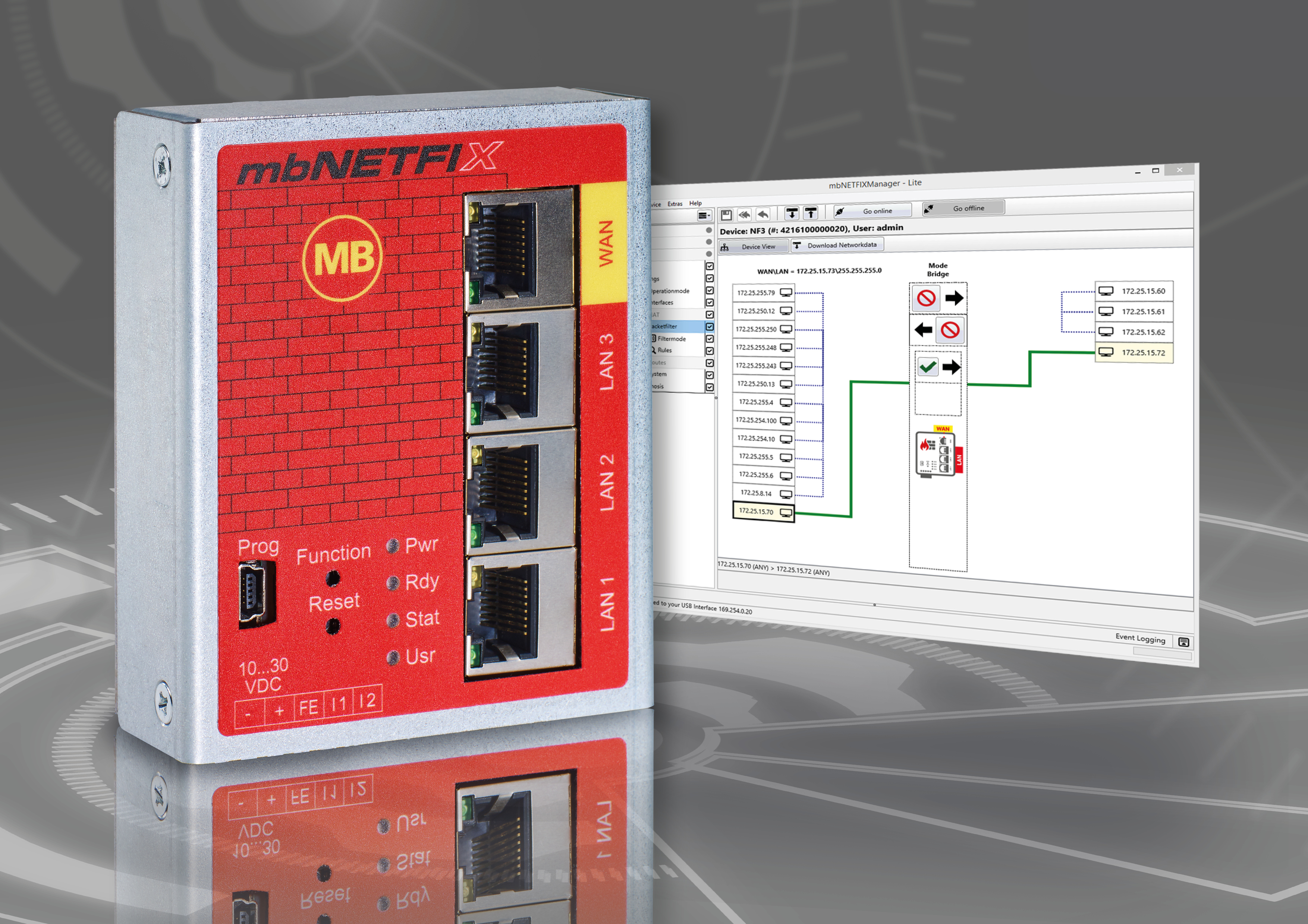 Segment industrial networks and protect them securely: Industrial firewall for automation engineers