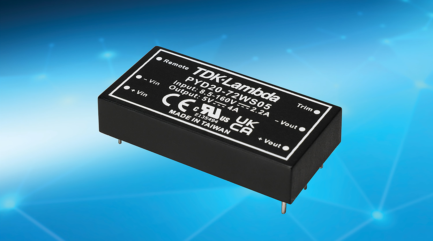 Rugged 20 W DC-DC converters with 18:1 ultra-wide input