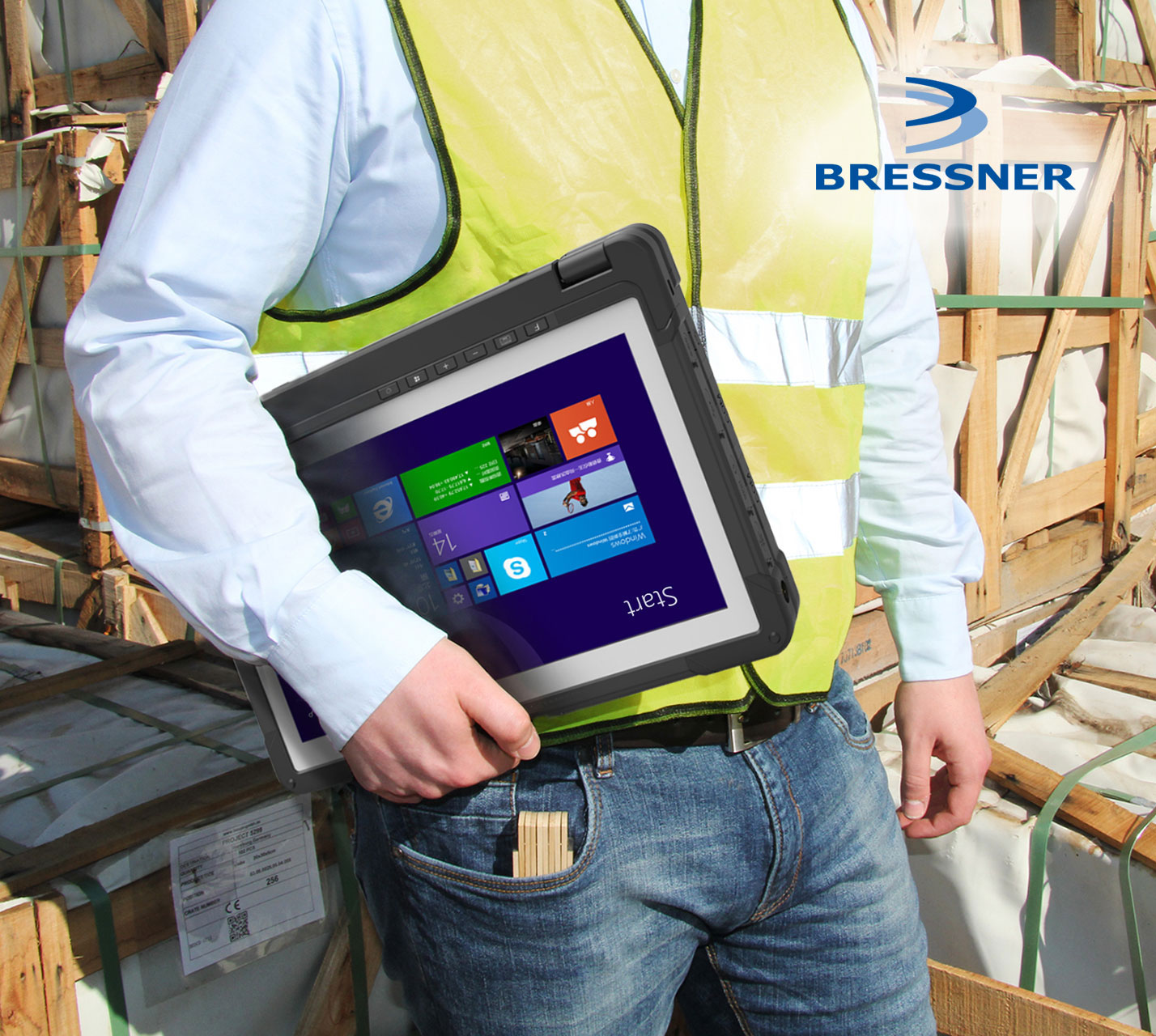 2-in-1 Rugged Notebook mit abnehmbarer Tastatur