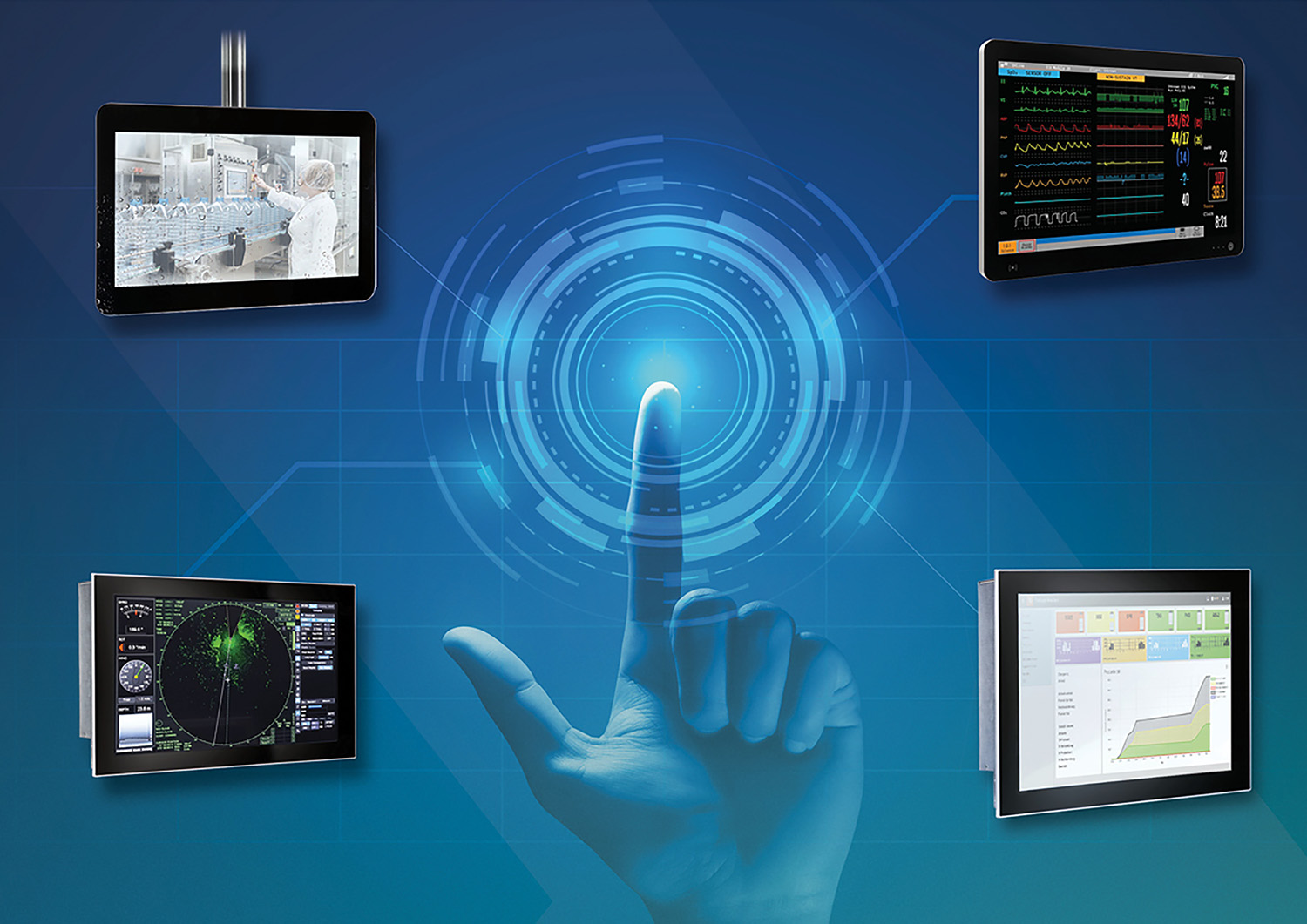 Industrietaugliche Panel-PC für smarte Visualisierung