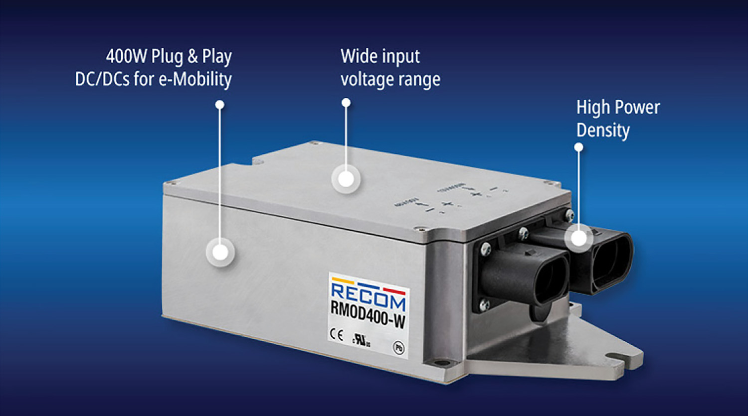 DC/DCs für Mobilitätsanwendungen liefern 600 W