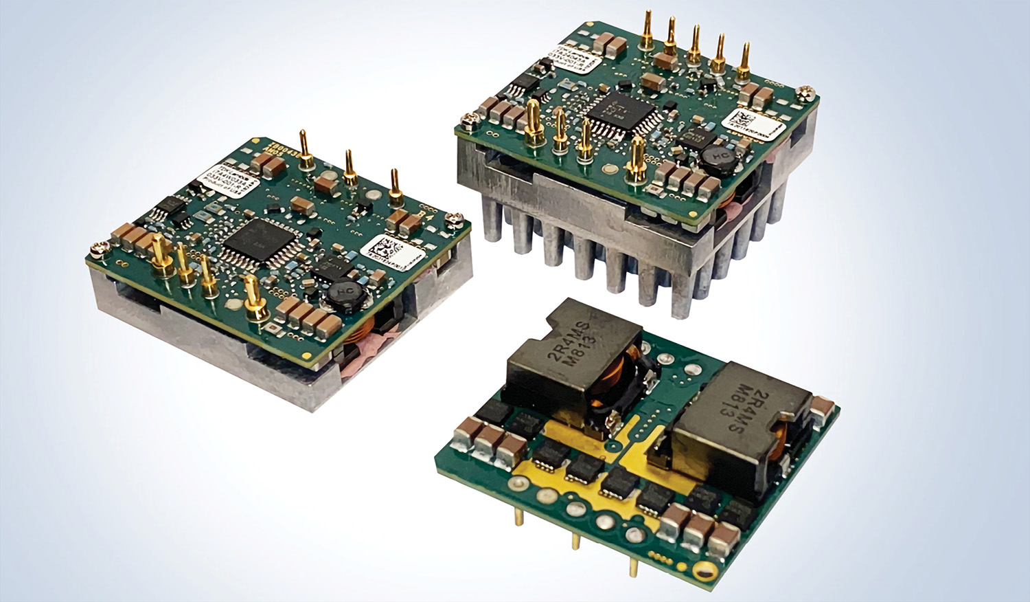 DC-DC buck converters in 1/16-brick footprint