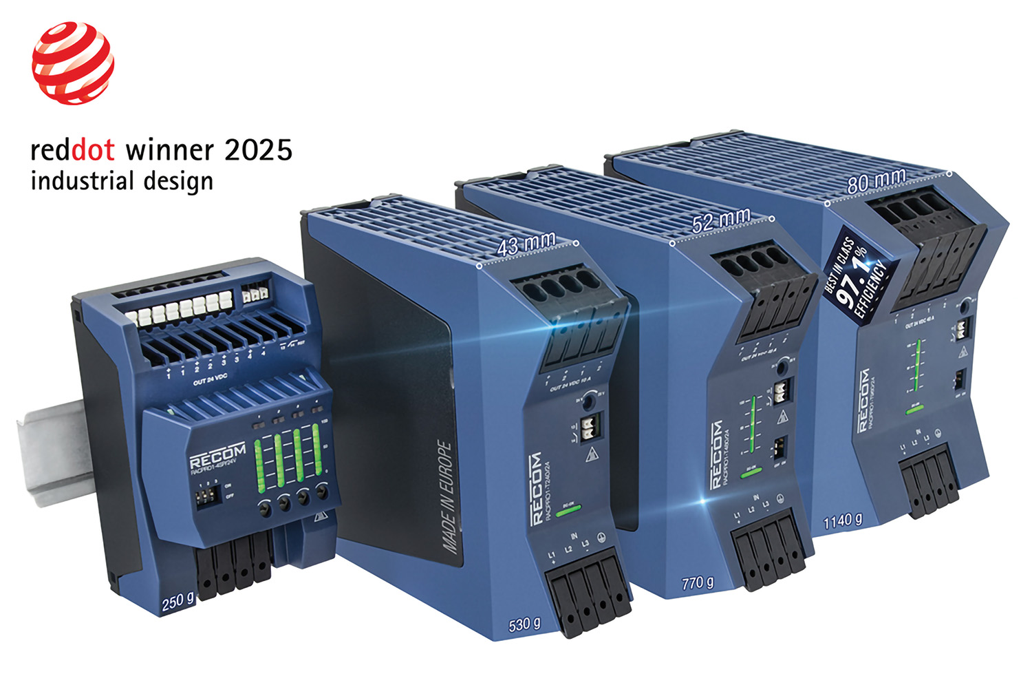 Innovative DIN rail power supply units for maximum efficiency